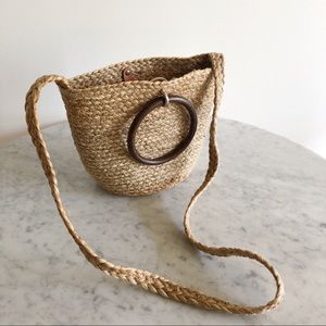 Zara Jute Crossbody Bag